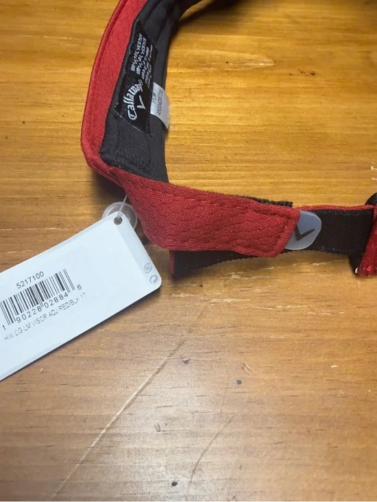 Callaway Red Performance Golf Visor Liquid Metal Rare NWT - Picture 5 of 5